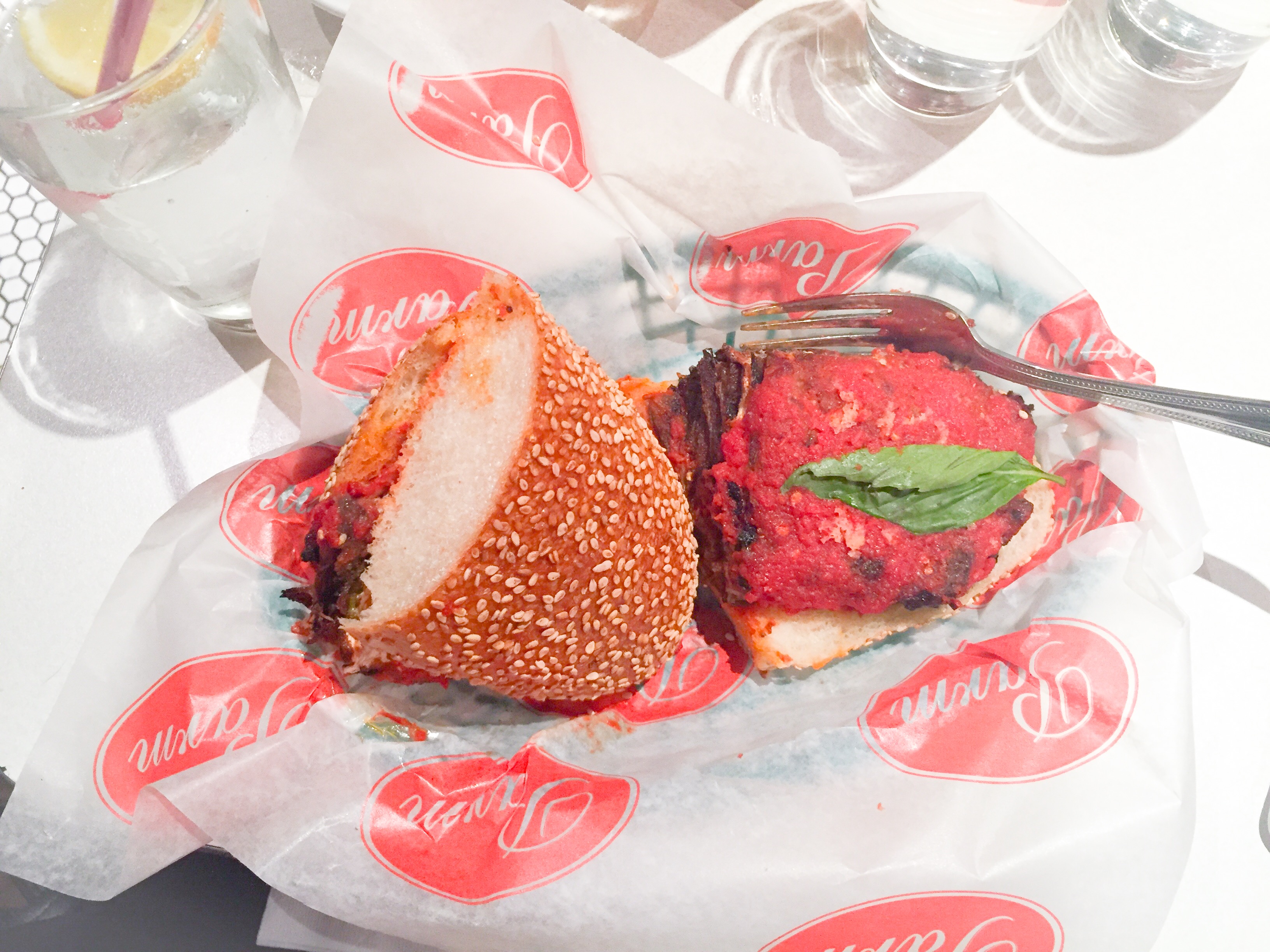 Parom Menu Italian Parm NYC style – as we venture